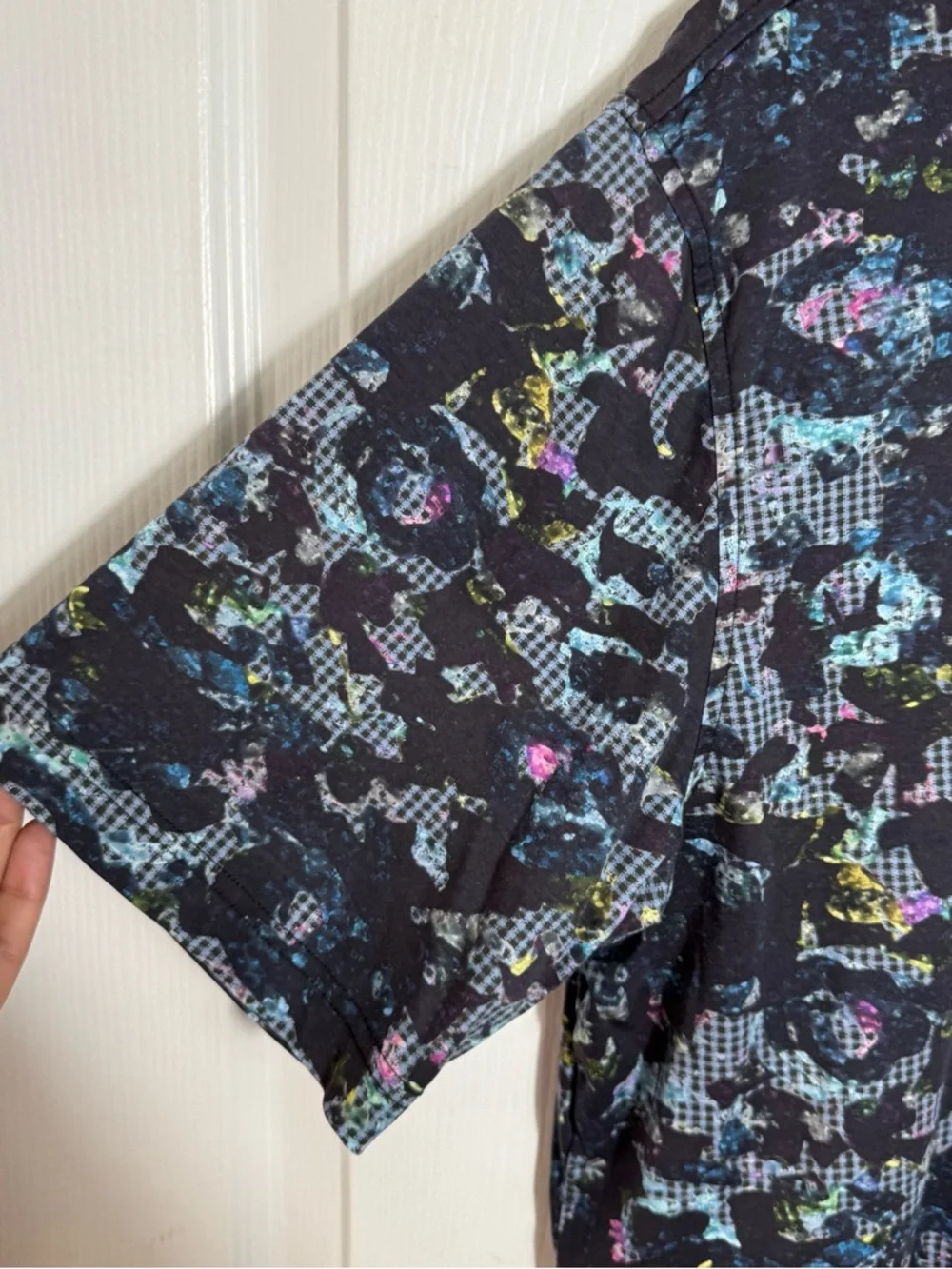 Bugatchi Abstract Print Polo Shirt Size XL Dark Multicolor - Picture 6 of 8